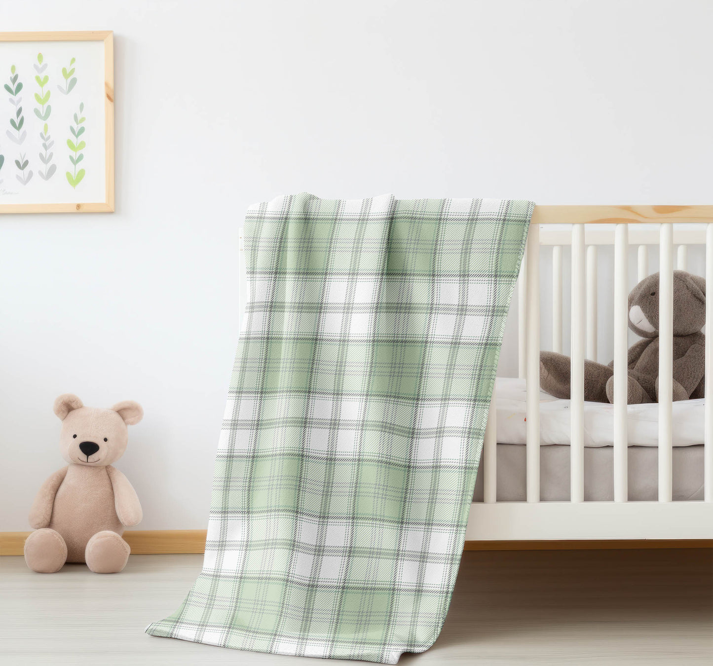 Bully Plaid Velveteen Fleece Blanket