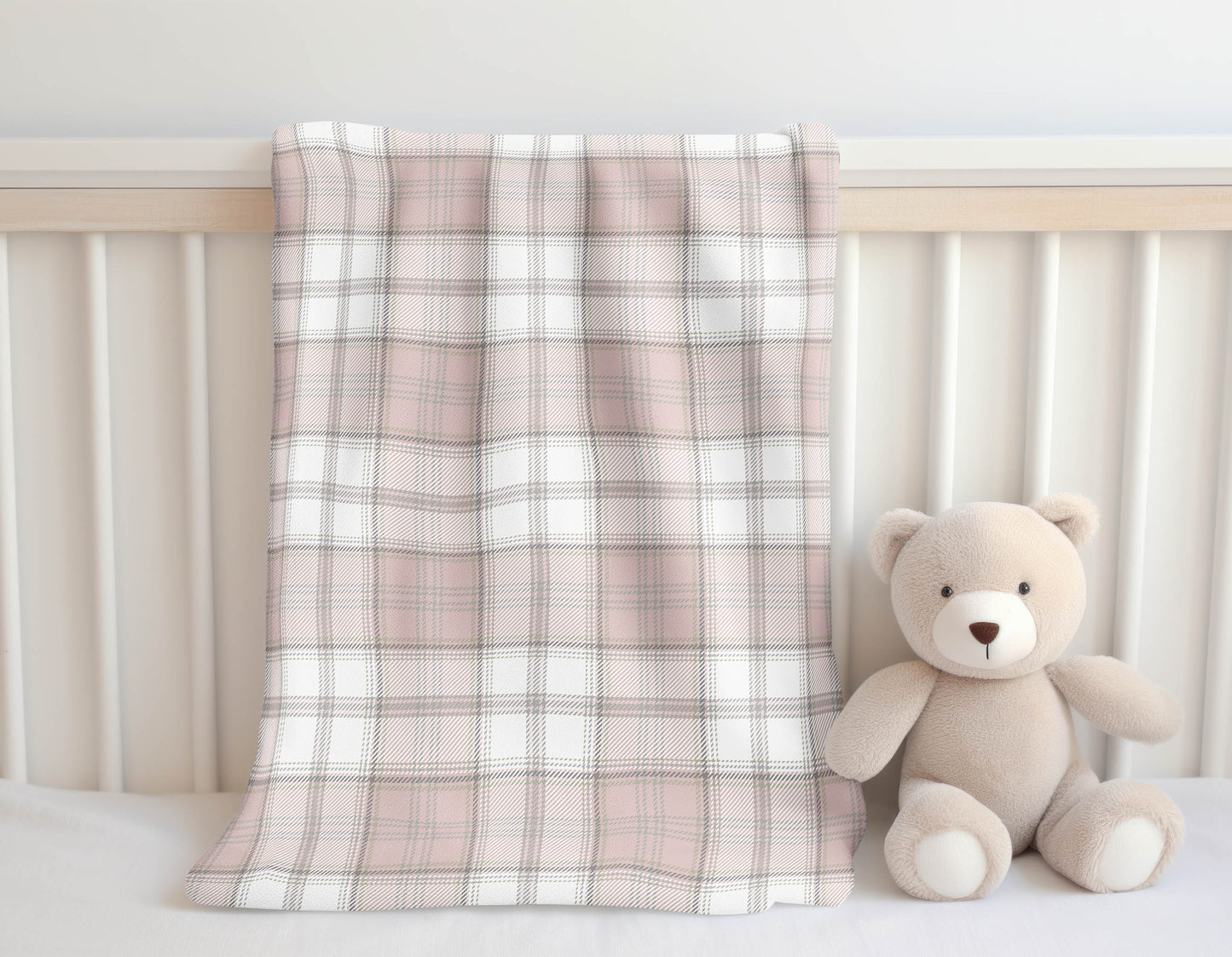 Bully Plaid Velveteen Fleece Blanket