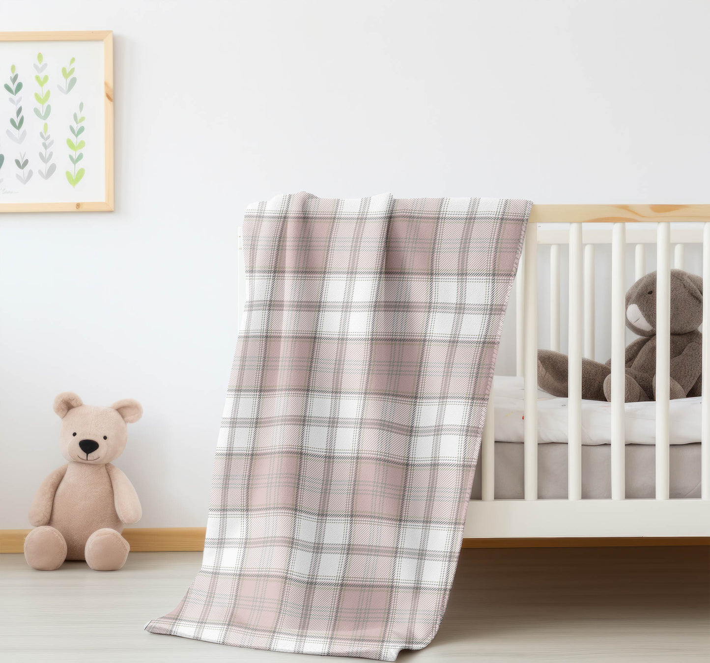 Bully Plaid Velveteen Fleece Blanket
