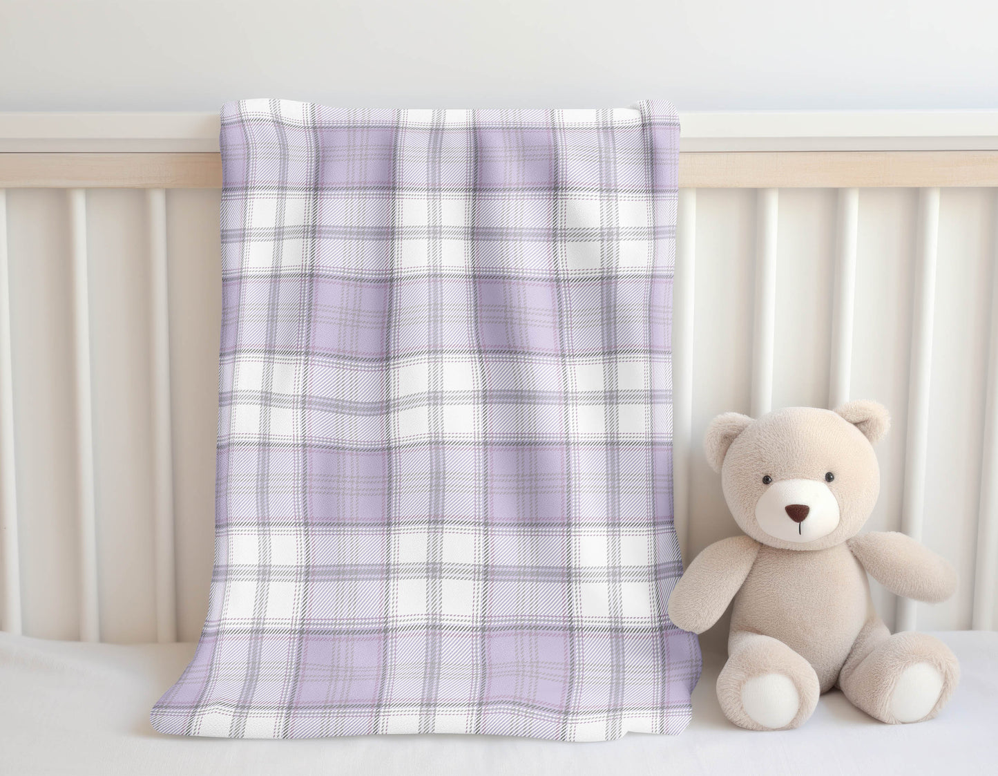 Bully Plaid Velveteen Fleece Blanket