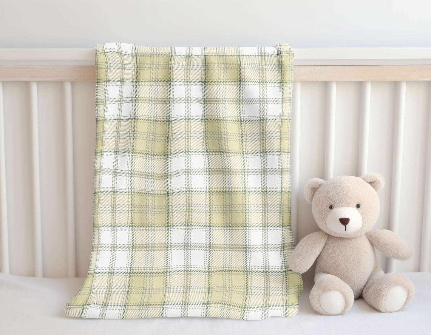 Bully Plaid Velveteen Fleece Blanket