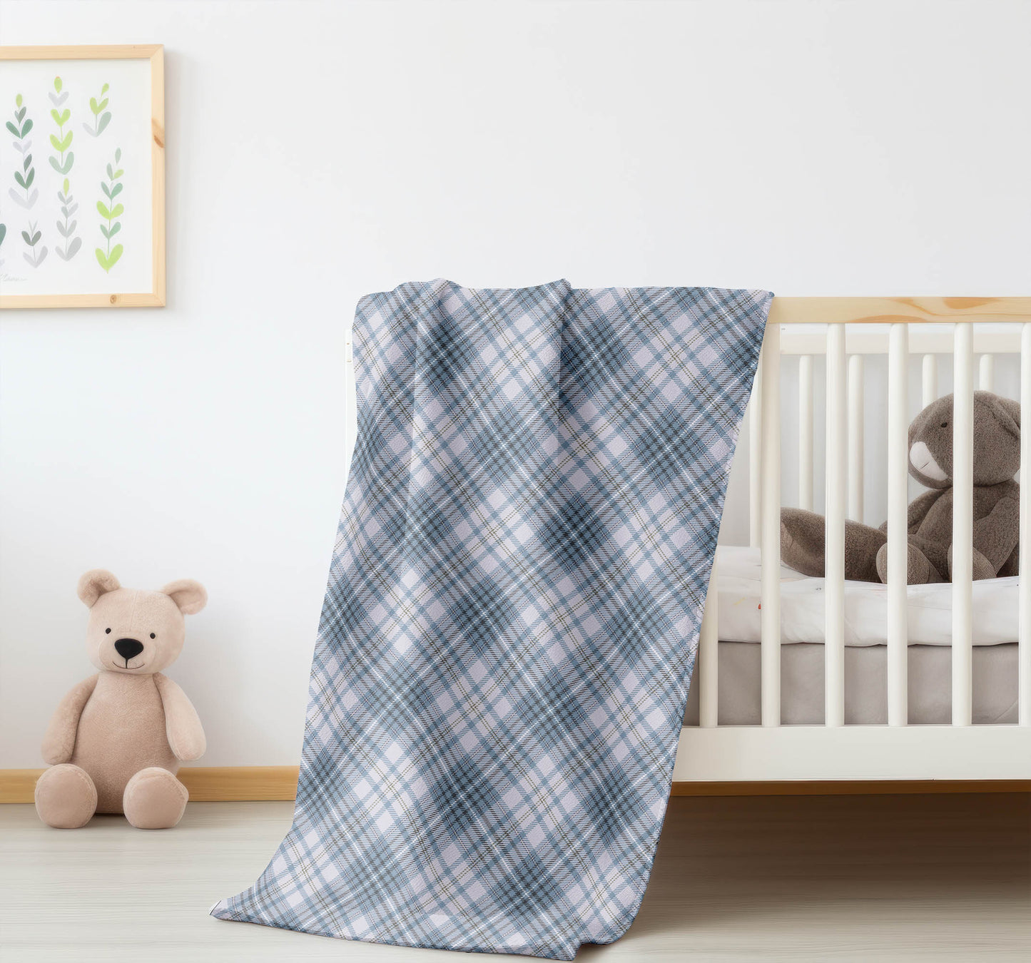 Chinny Tartan Velveteen Fleece Blanket