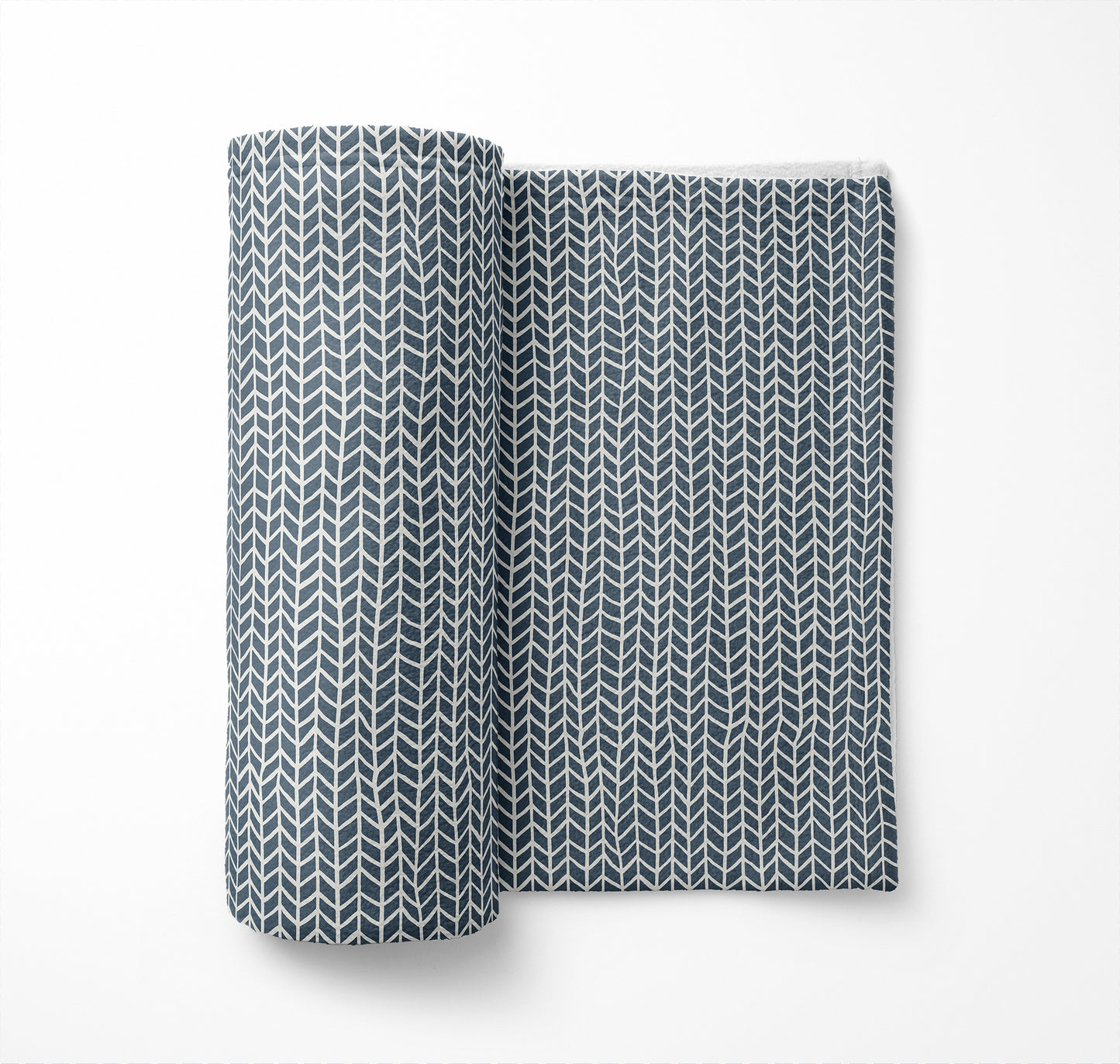 Chevron Feather Velveteen Fleece Blanket