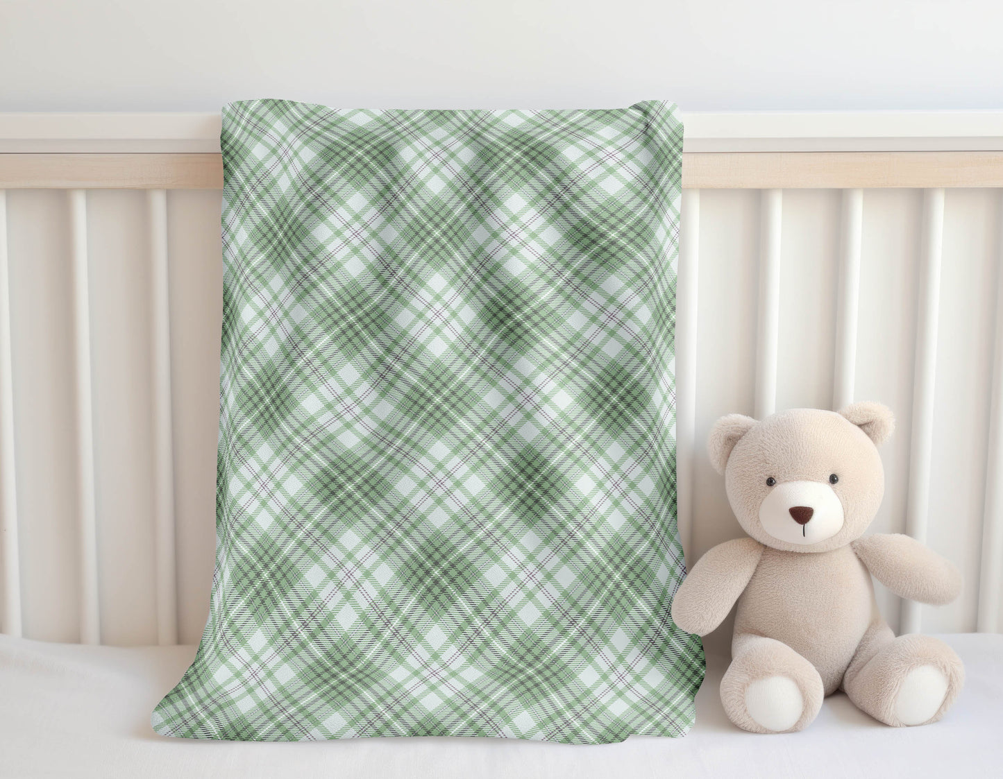 Chinny Tartan Velveteen Fleece Blanket