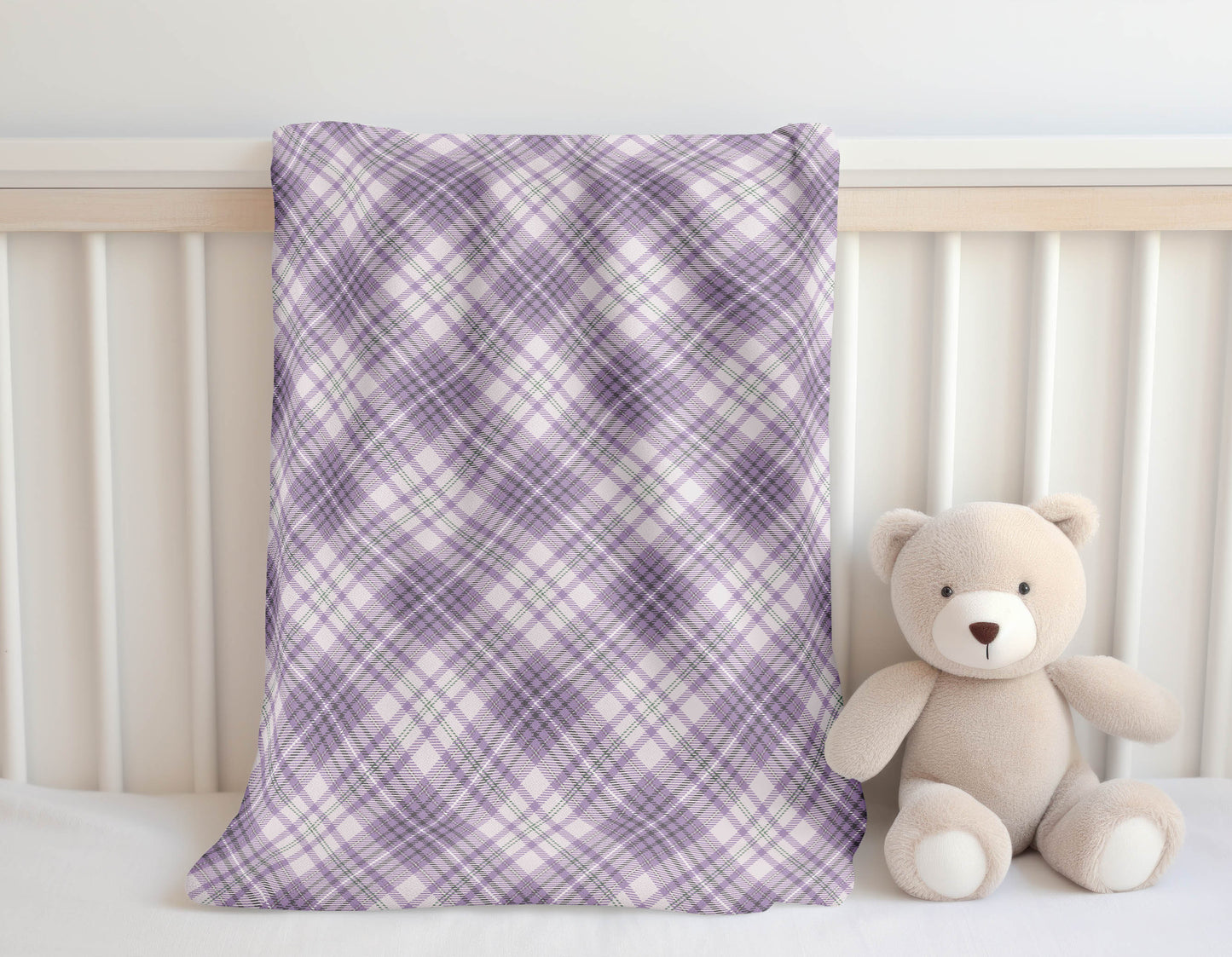 Chinny Tartan Velveteen Fleece Blanket