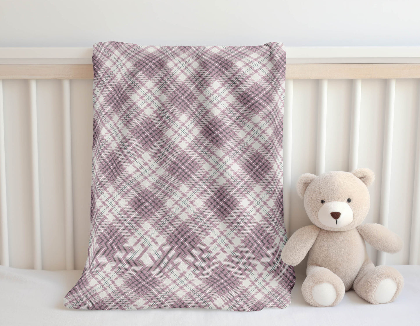 Chinny Tartan Velveteen Fleece Blanket