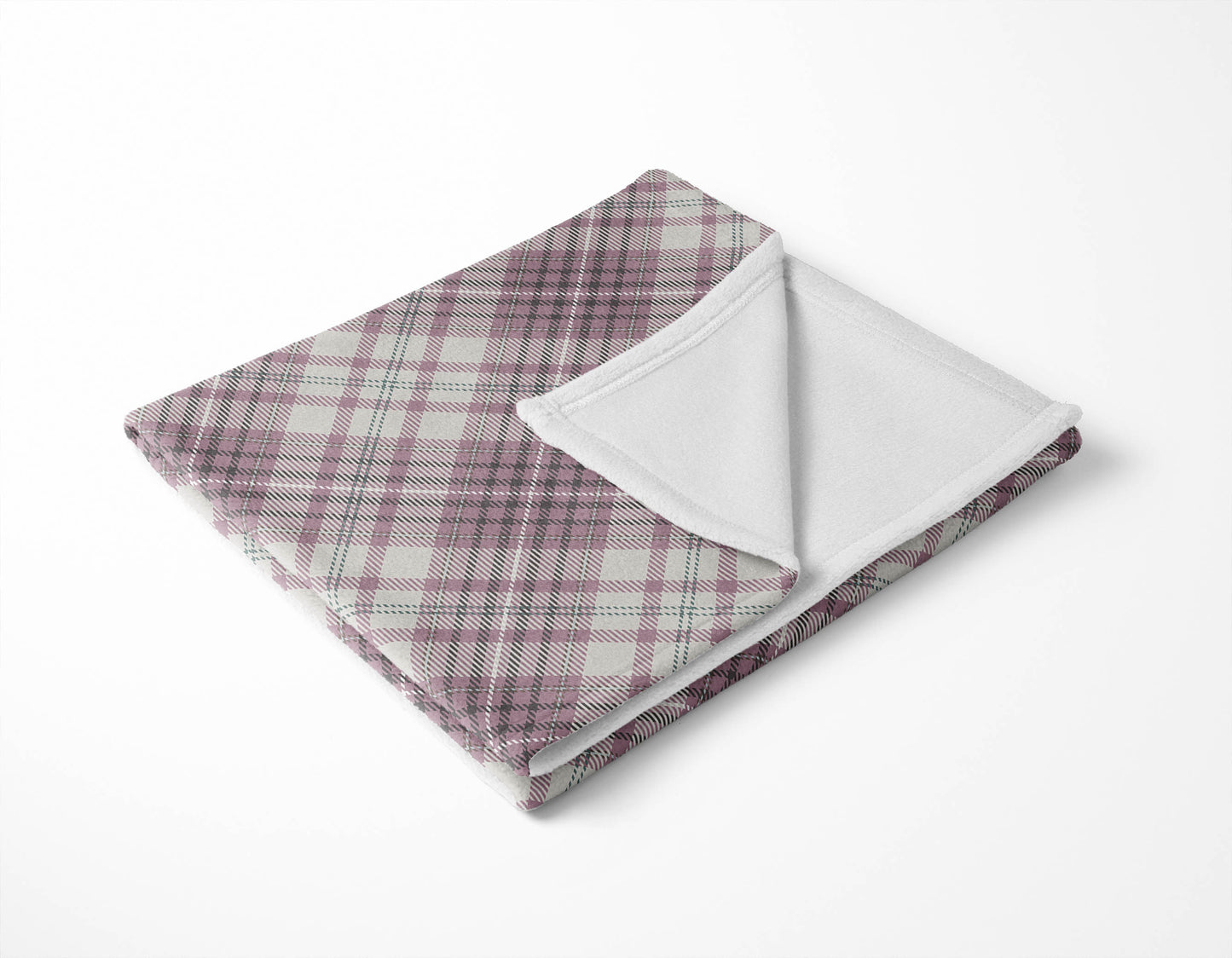Chinny Tartan Velveteen Fleece Blanket