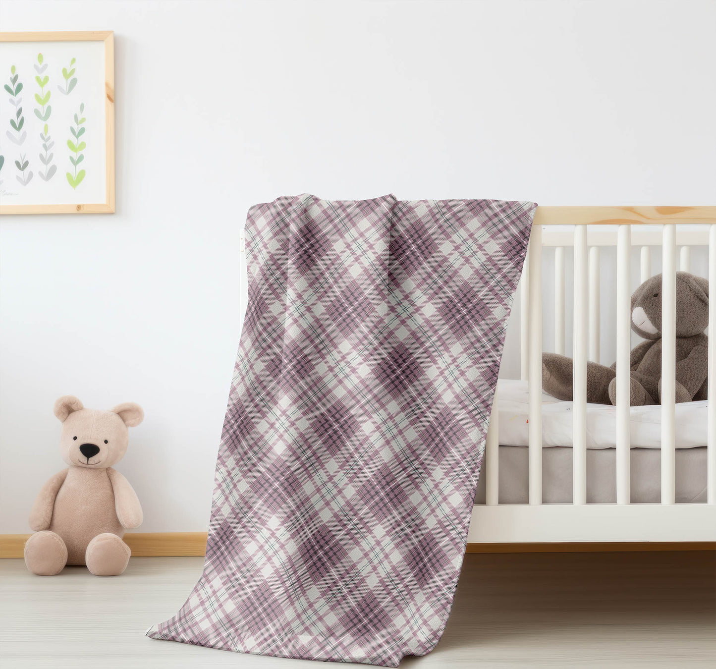 Chinny Tartan Velveteen Fleece Blanket