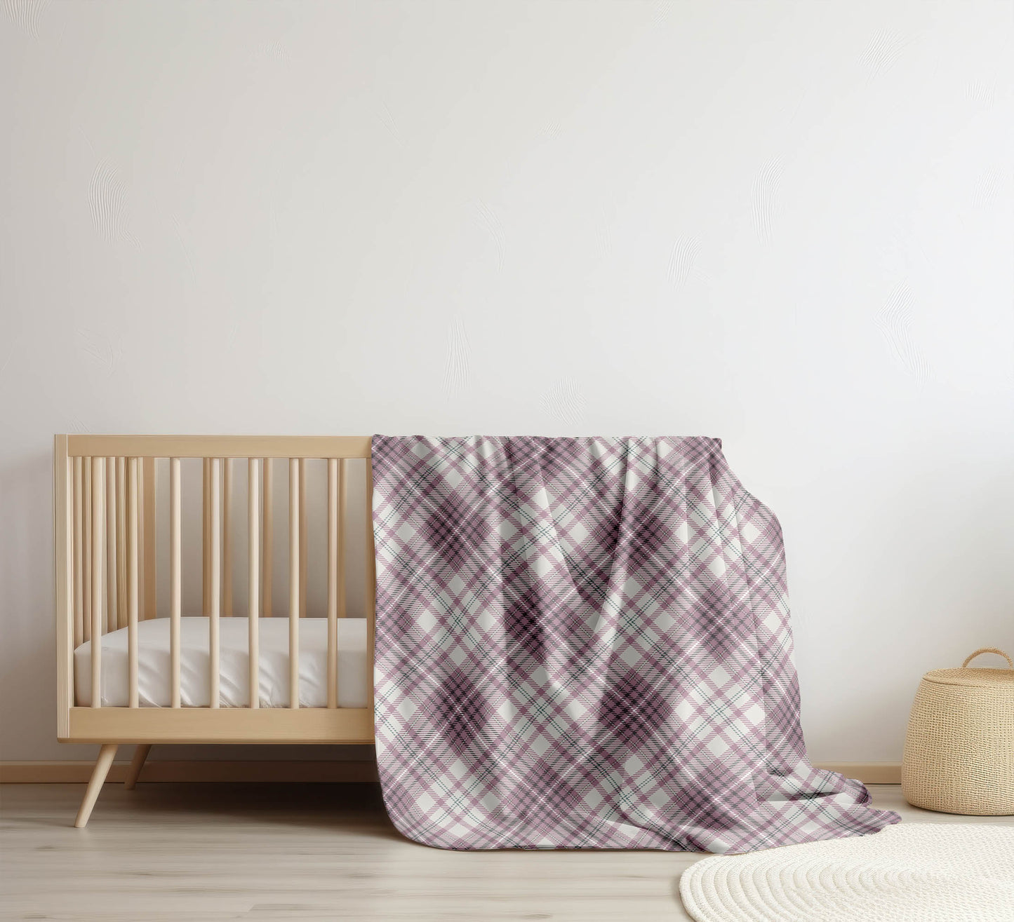 Chinny Tartan Velveteen Fleece Blanket