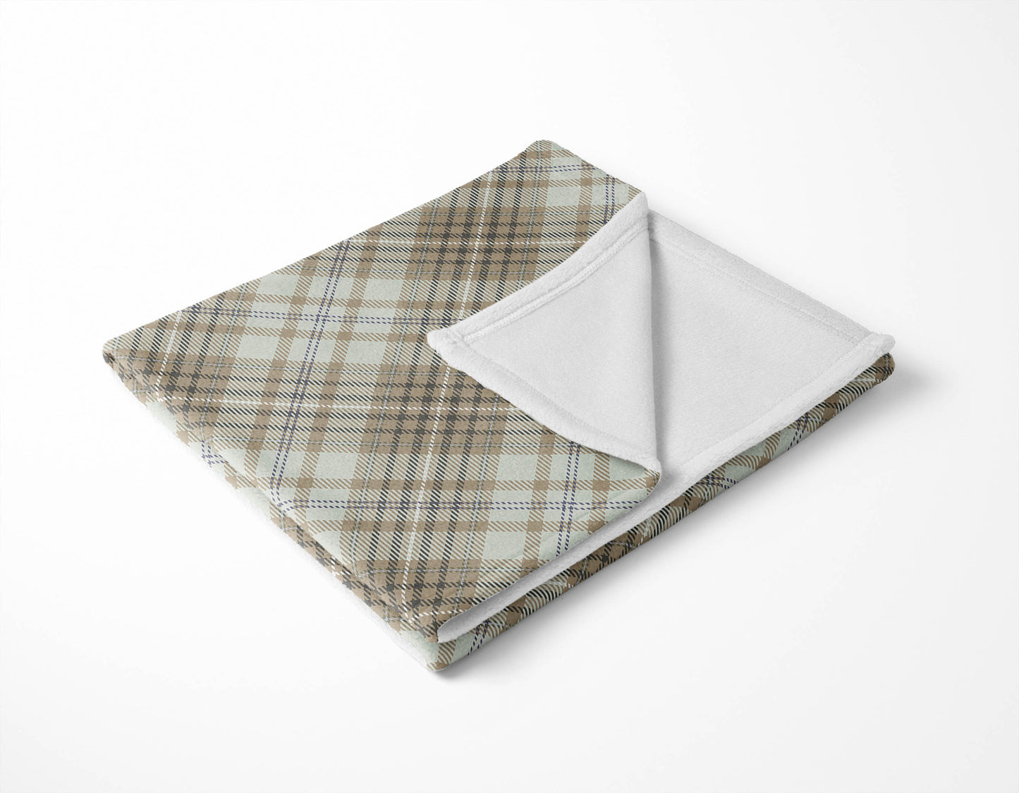 Chinny Tartan Velveteen Fleece Blanket