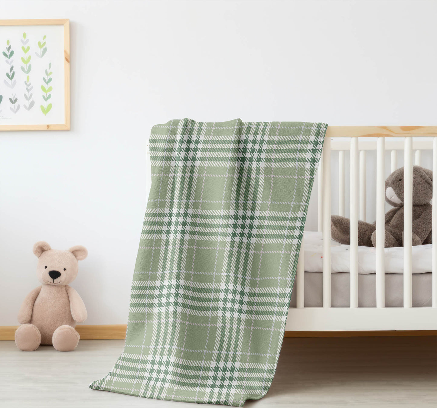 Christopher Plaid Velveteen Fleece Blanket