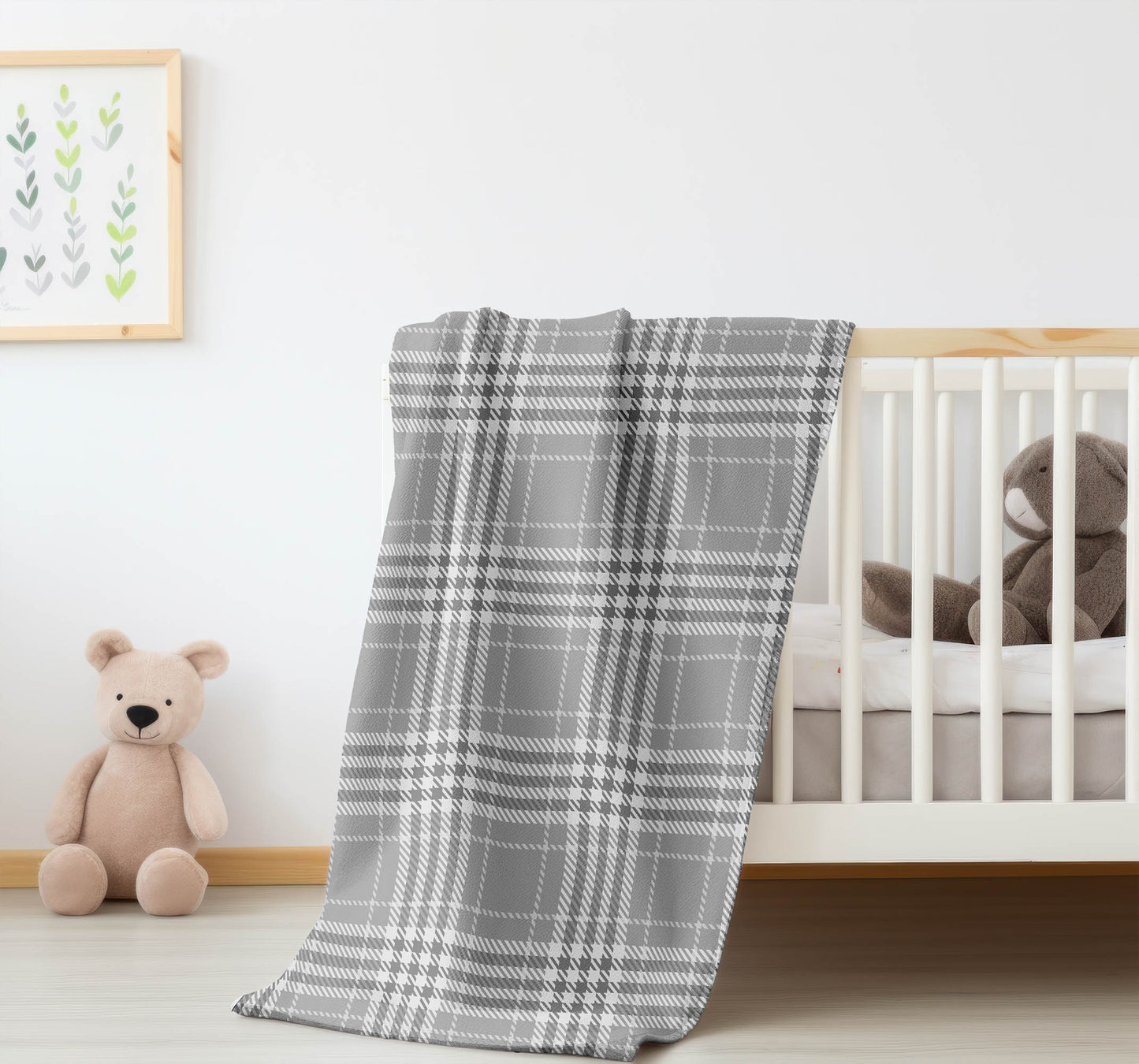 Christopher Plaid Velveteen Fleece Blanket