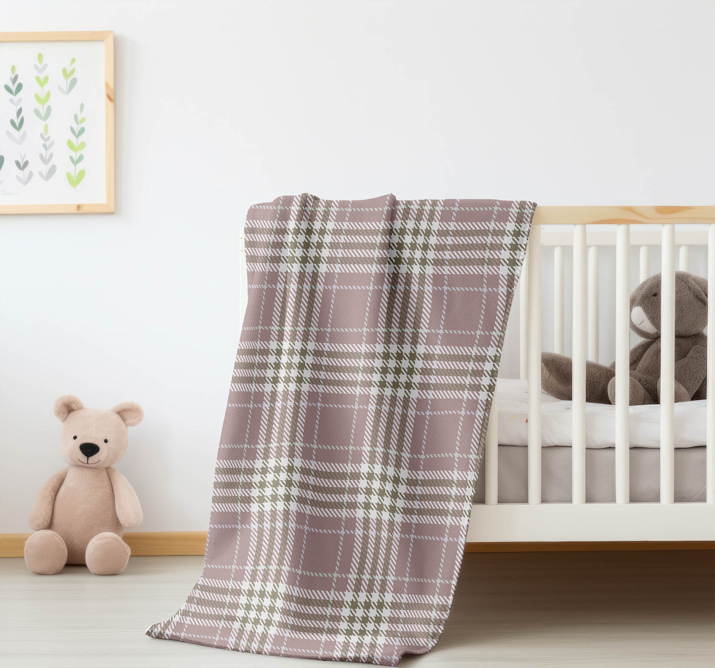 Christopher Plaid Velveteen Fleece Blanket
