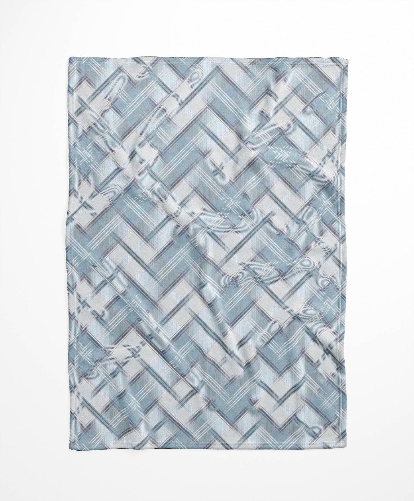 Diamond Plaid Velveteen Fleece Blanket
