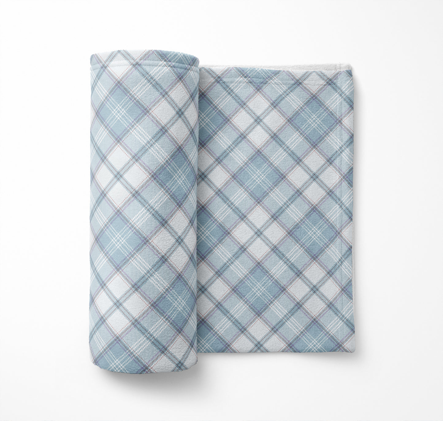 Diamond Plaid Velveteen Fleece Blanket