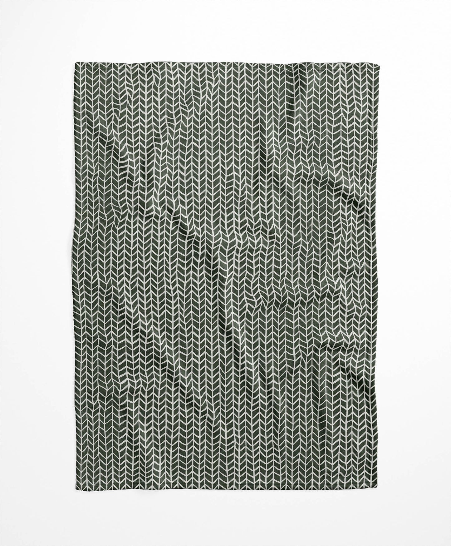 Chevron Feather Velveteen Fleece Blanket