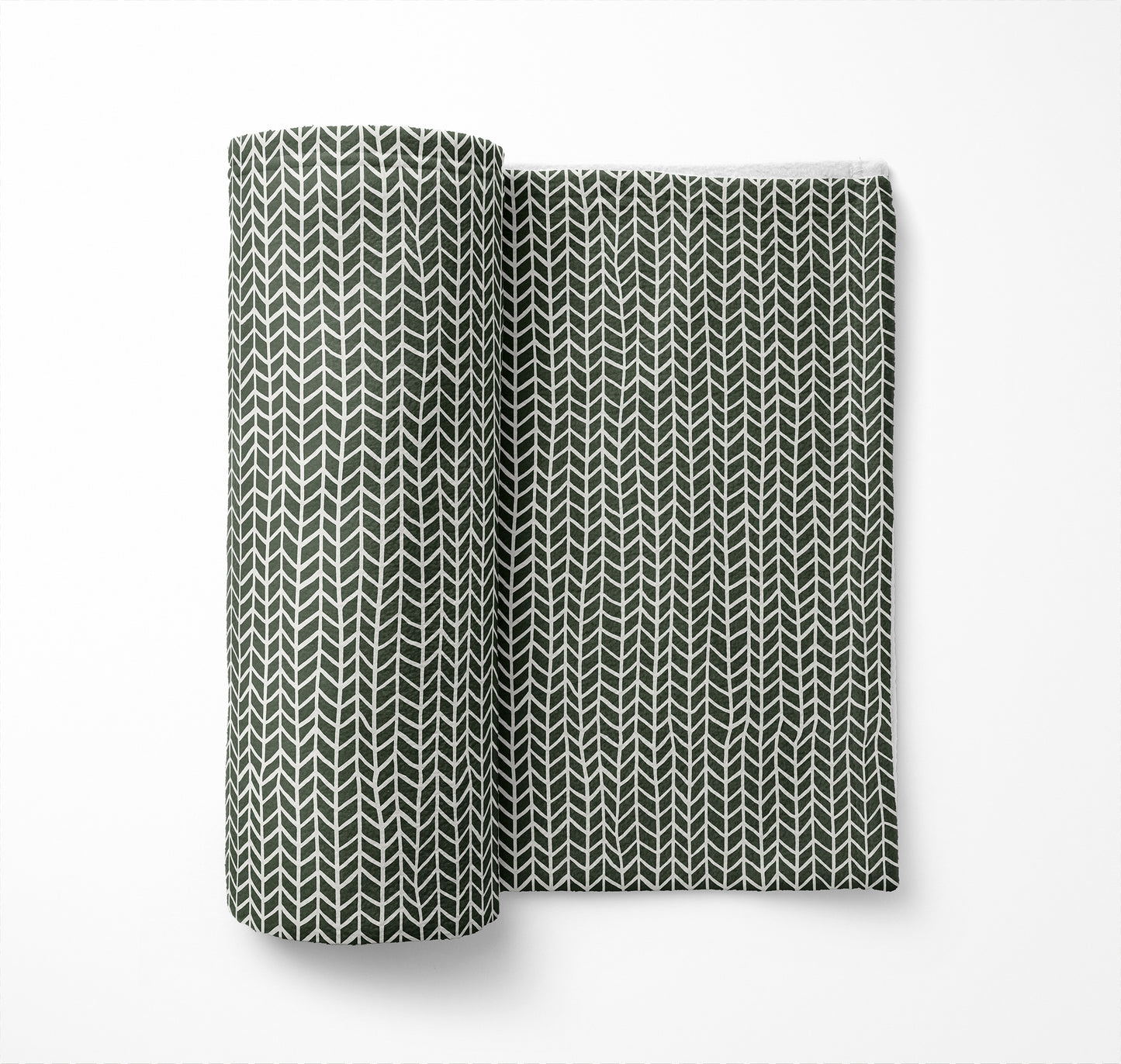 Chevron Feather Velveteen Fleece Blanket