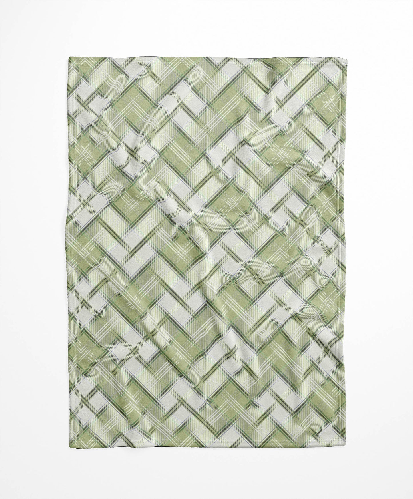 Diamond Plaid Velveteen Fleece Blanket