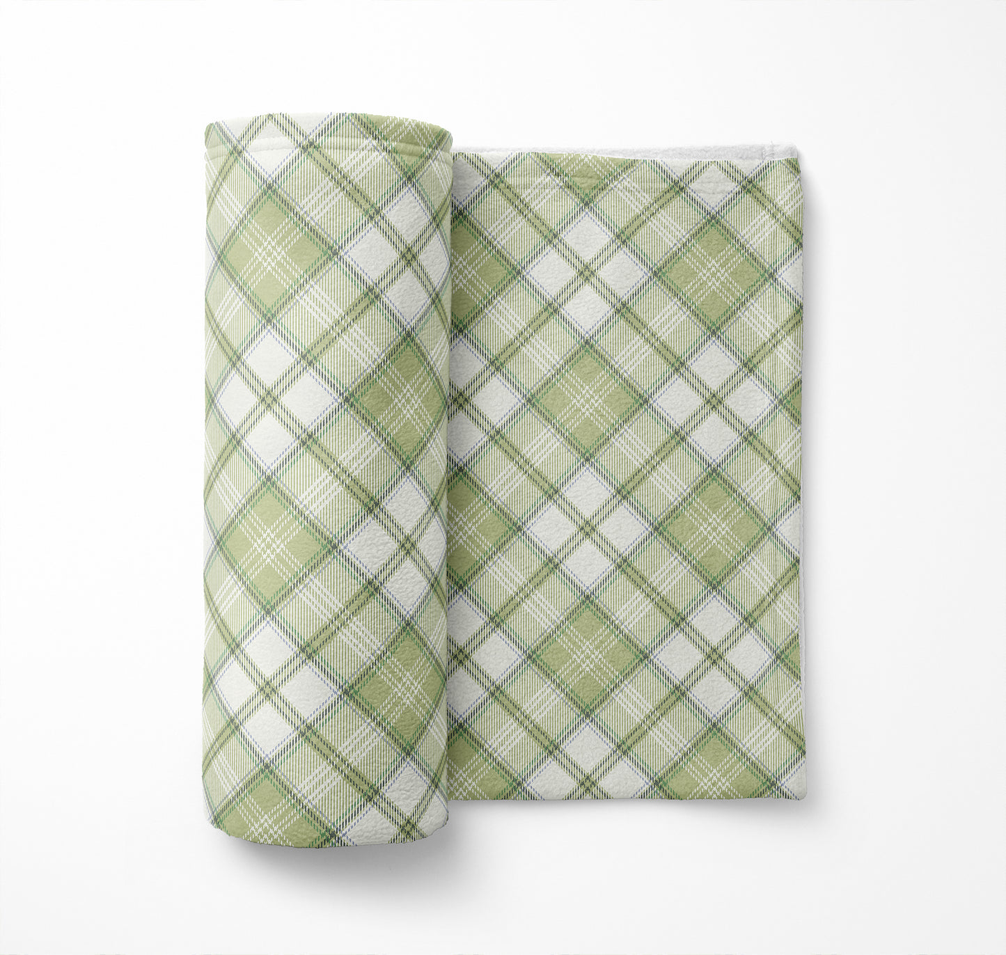 Diamond Plaid Velveteen Fleece Blanket