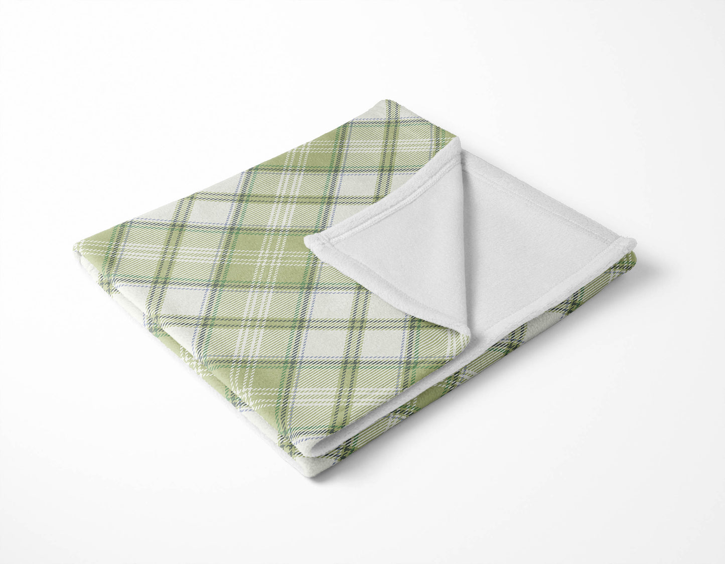 Diamond Plaid Velveteen Fleece Blanket