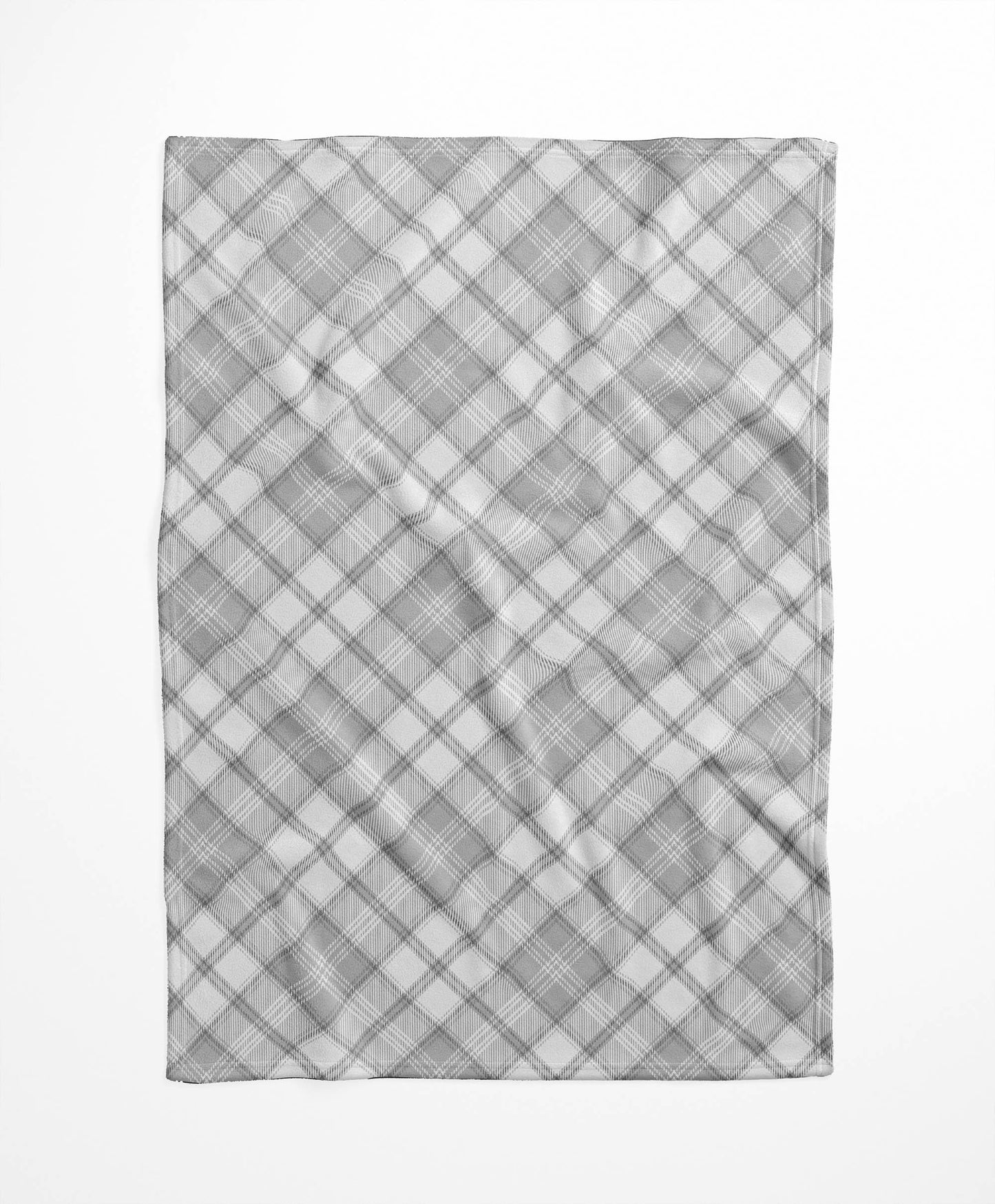 Diamond Plaid Velveteen Fleece Blanket