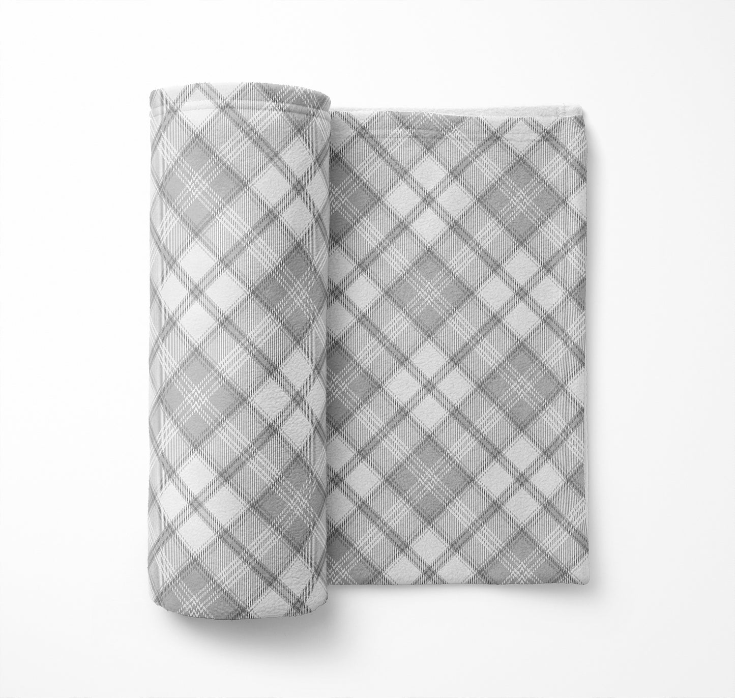 Diamond Plaid Velveteen Fleece Blanket
