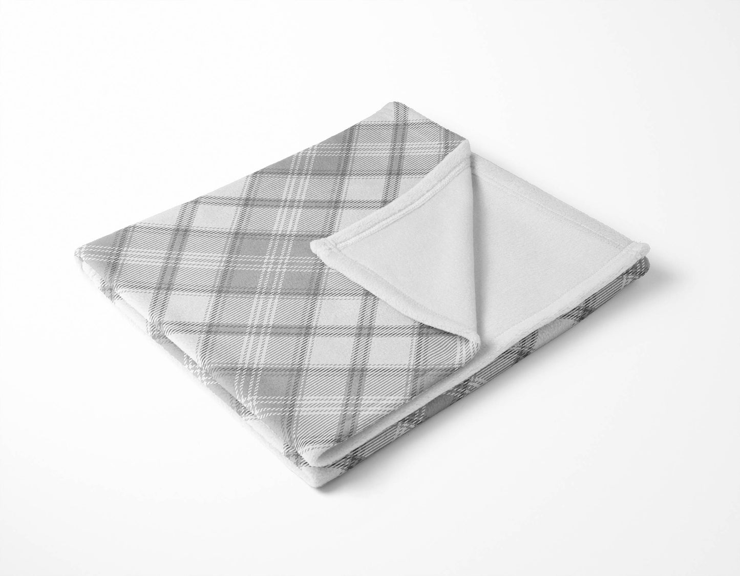Diamond Plaid Velveteen Fleece Blanket