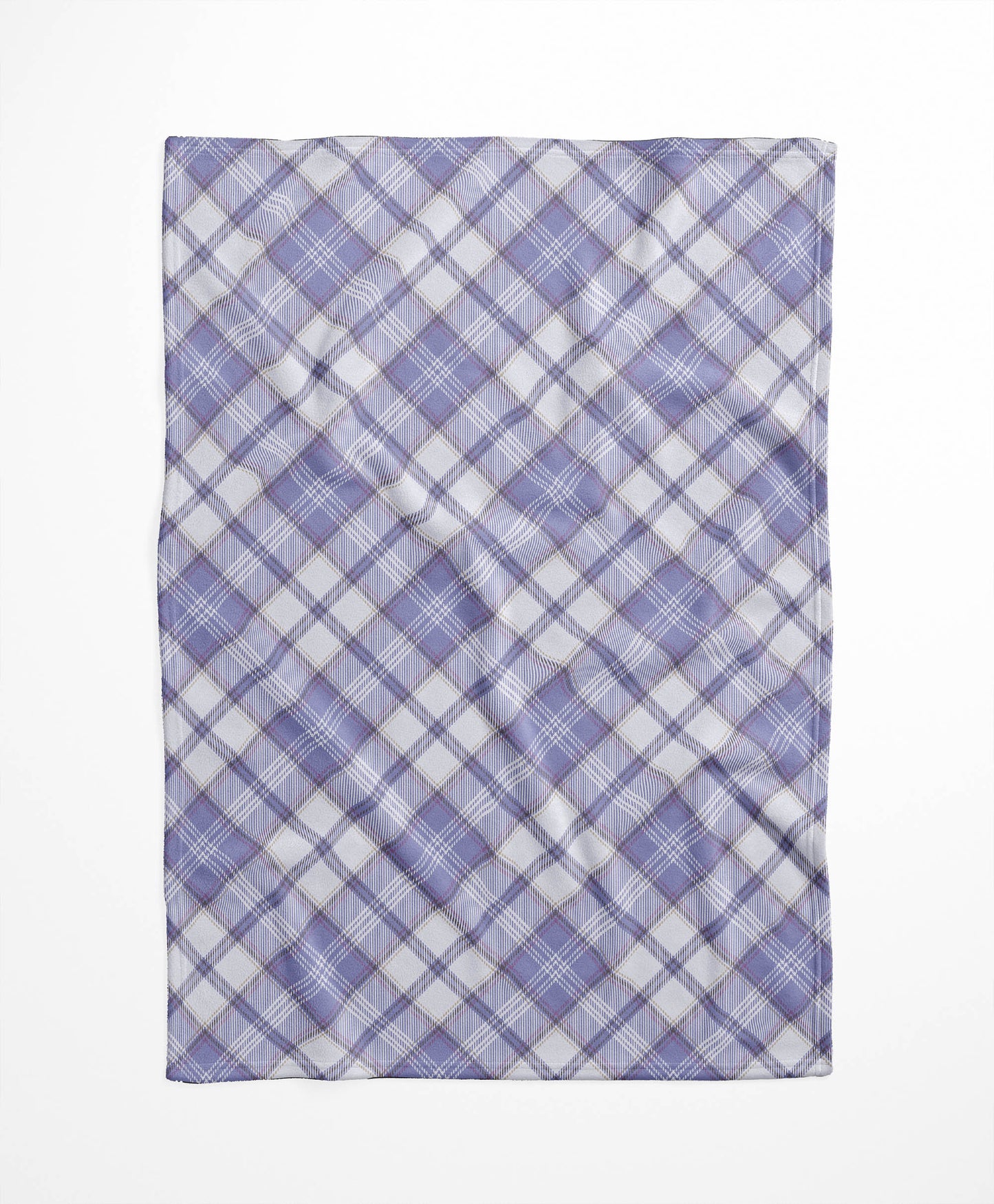 Diamond Plaid Velveteen Fleece Blanket