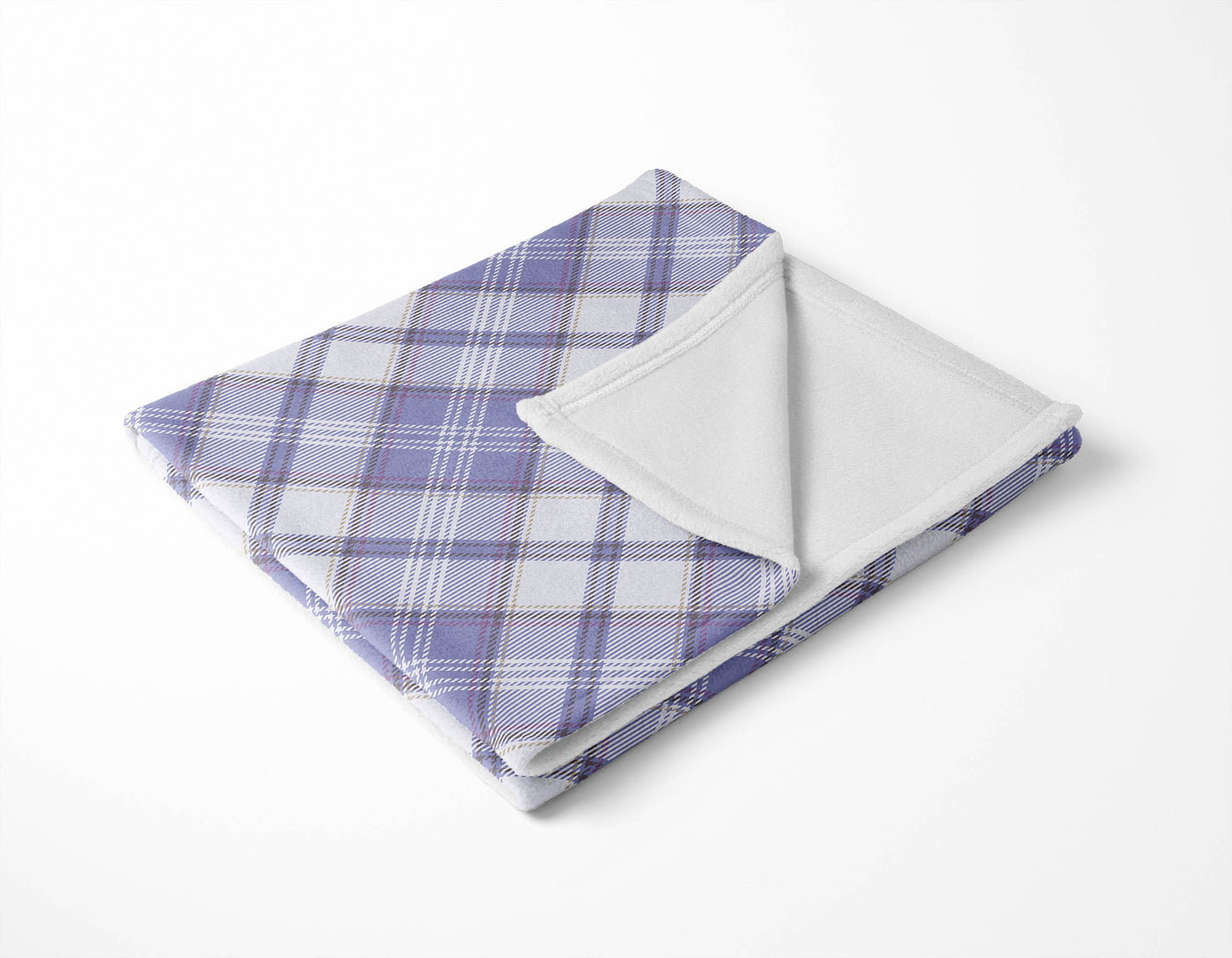 Diamond Plaid Velveteen Fleece Blanket