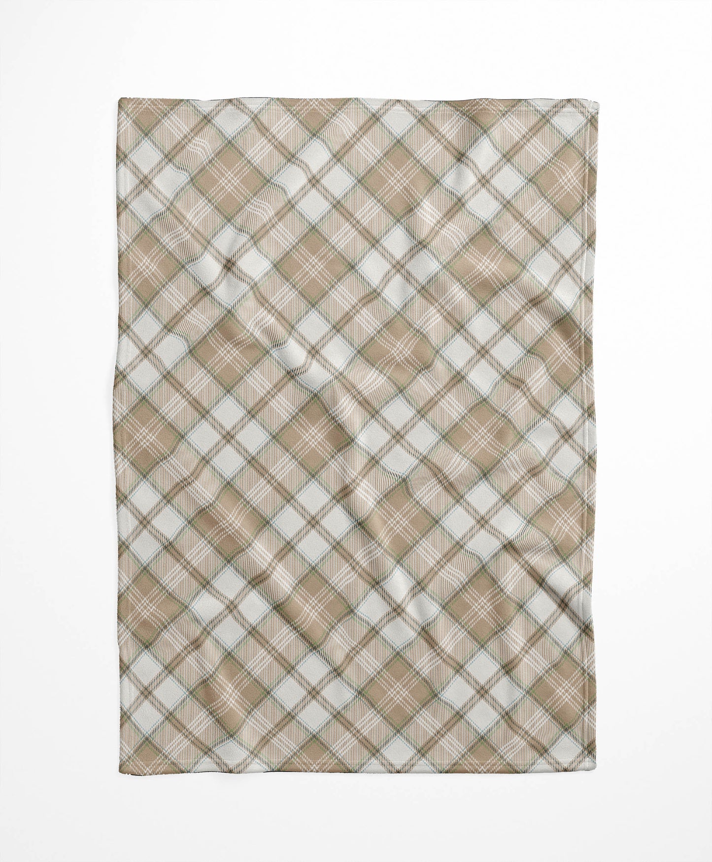 Diamond Plaid Velveteen Fleece Blanket