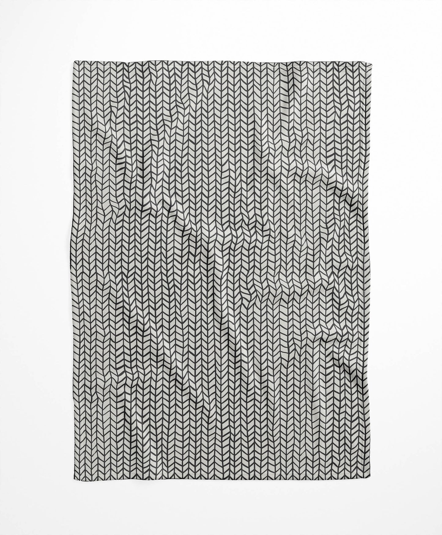 Chevron Feather Velveteen Fleece Blanket