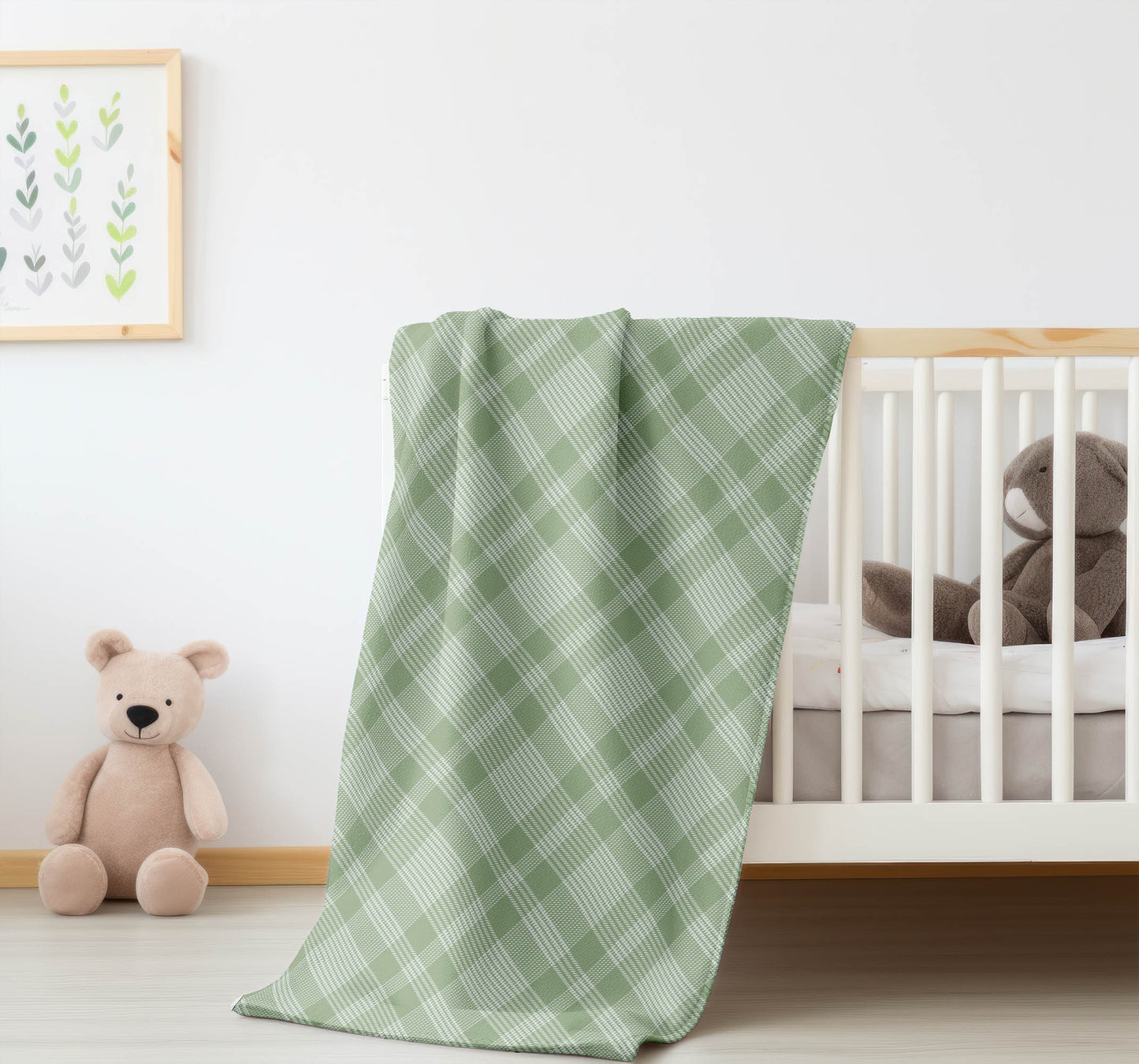 Lily Tartan Velveteen Fleece Blanket