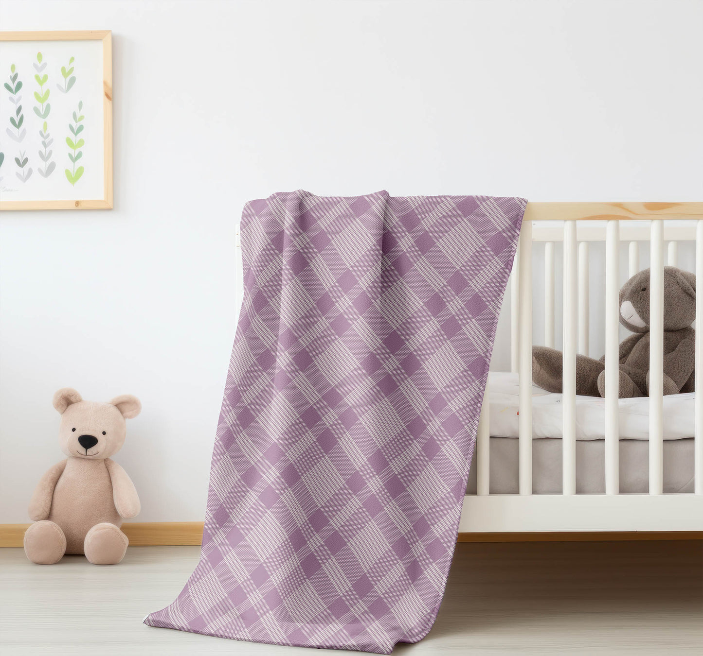 Lily Tartan Velveteen Fleece Blanket