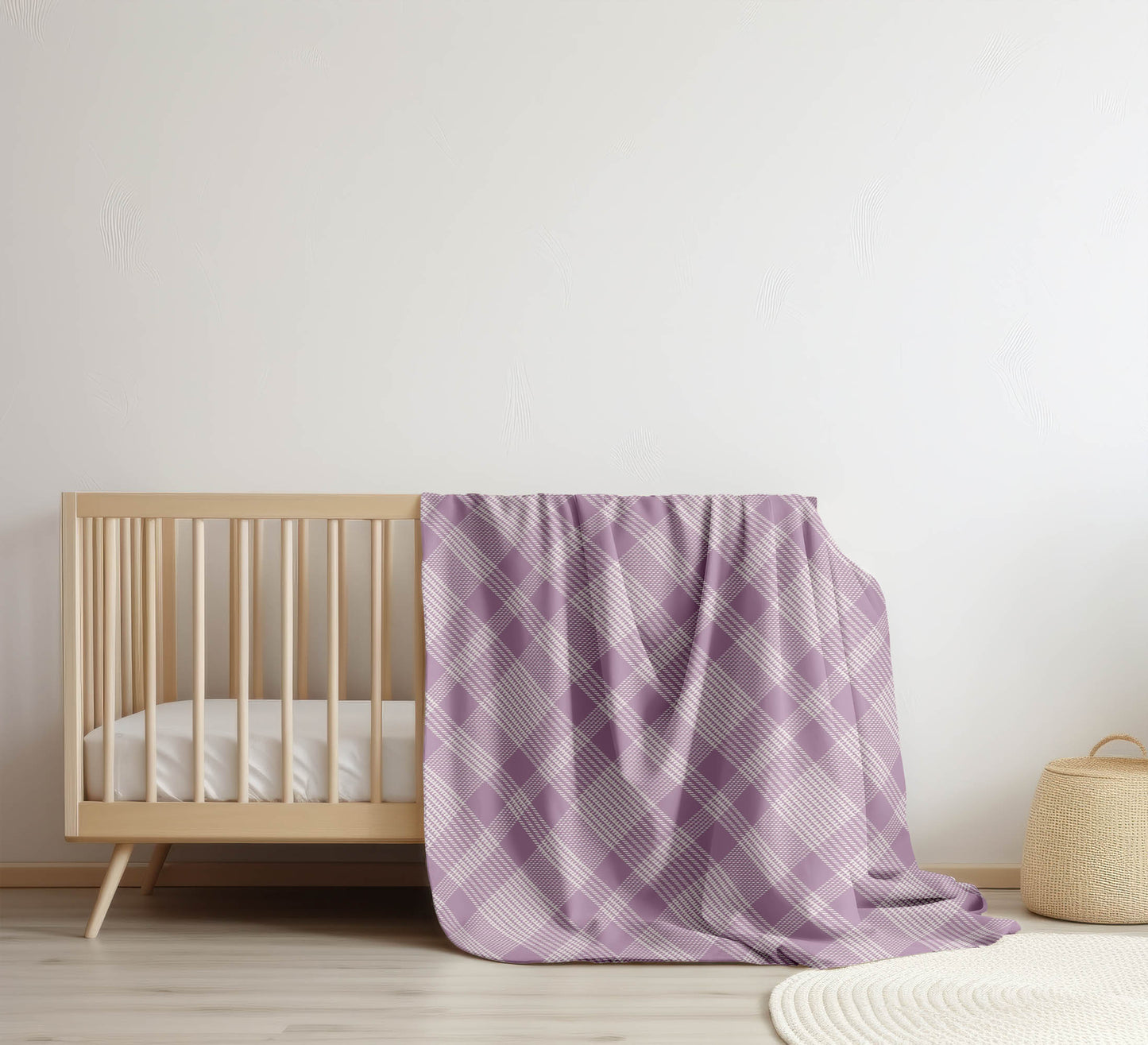 Lily Tartan Velveteen Fleece Blanket