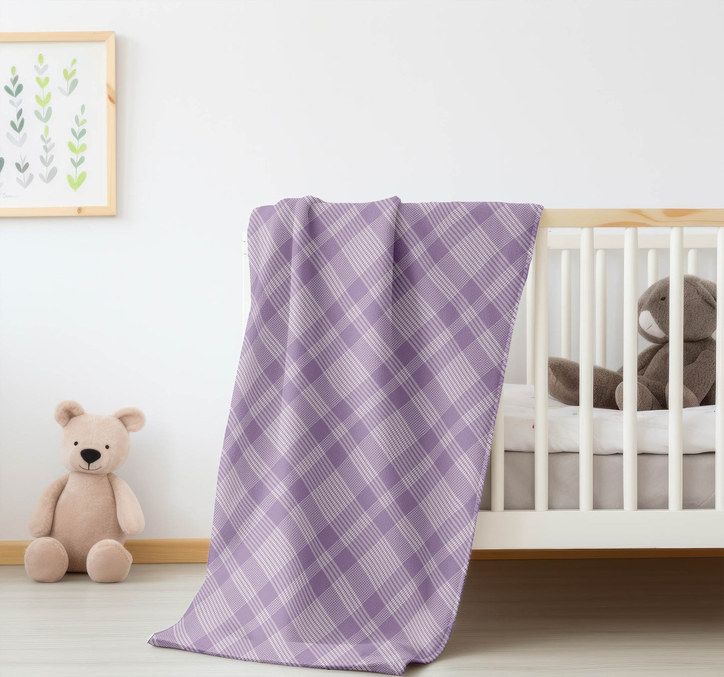 Lily Tartan Velveteen Fleece Blanket