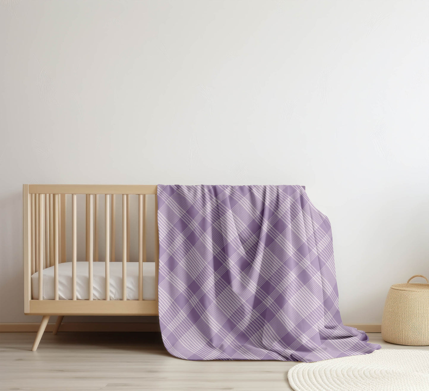 Lily Tartan Velveteen Fleece Blanket