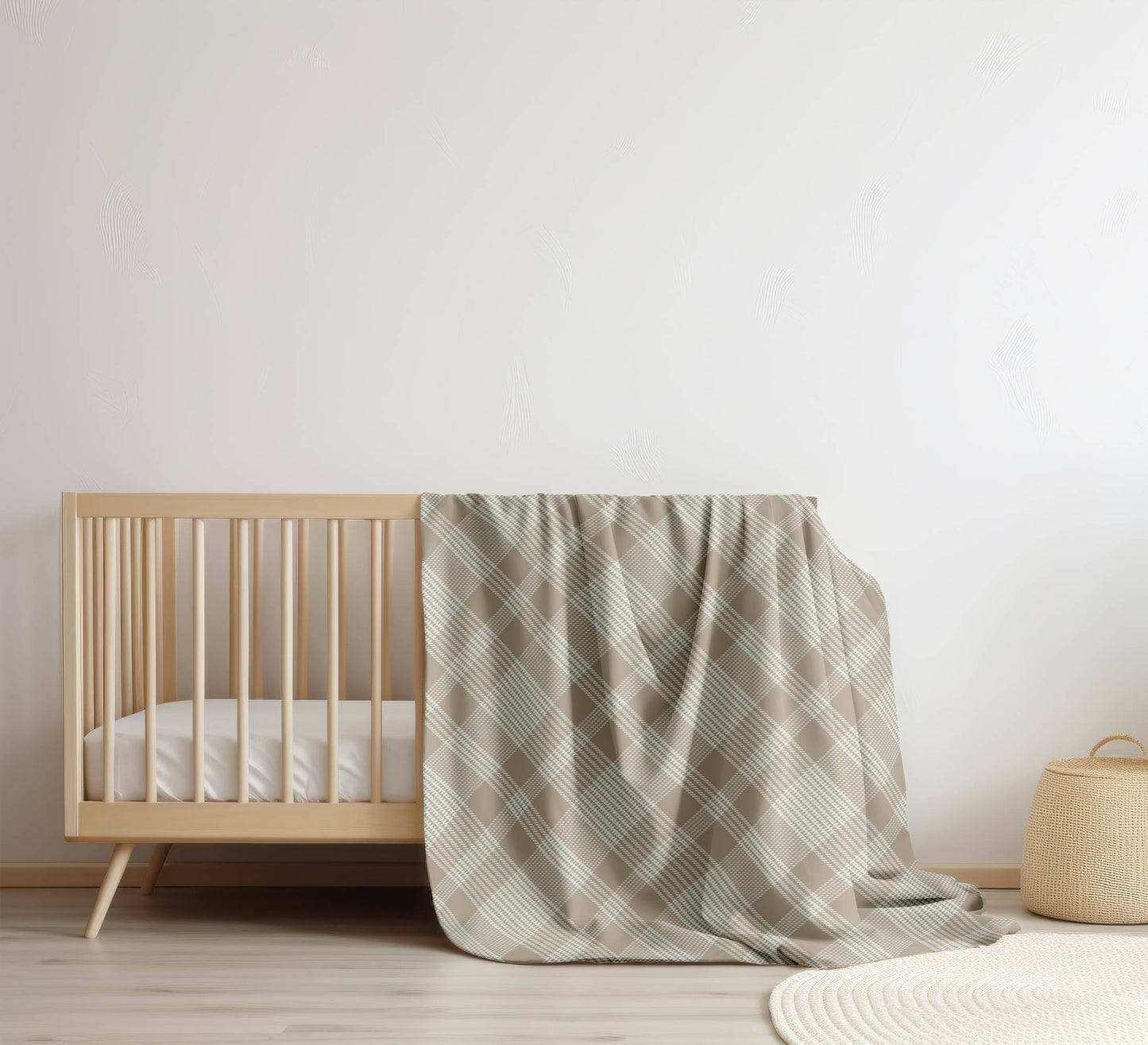 Lily Tartan Velveteen Fleece Blanket