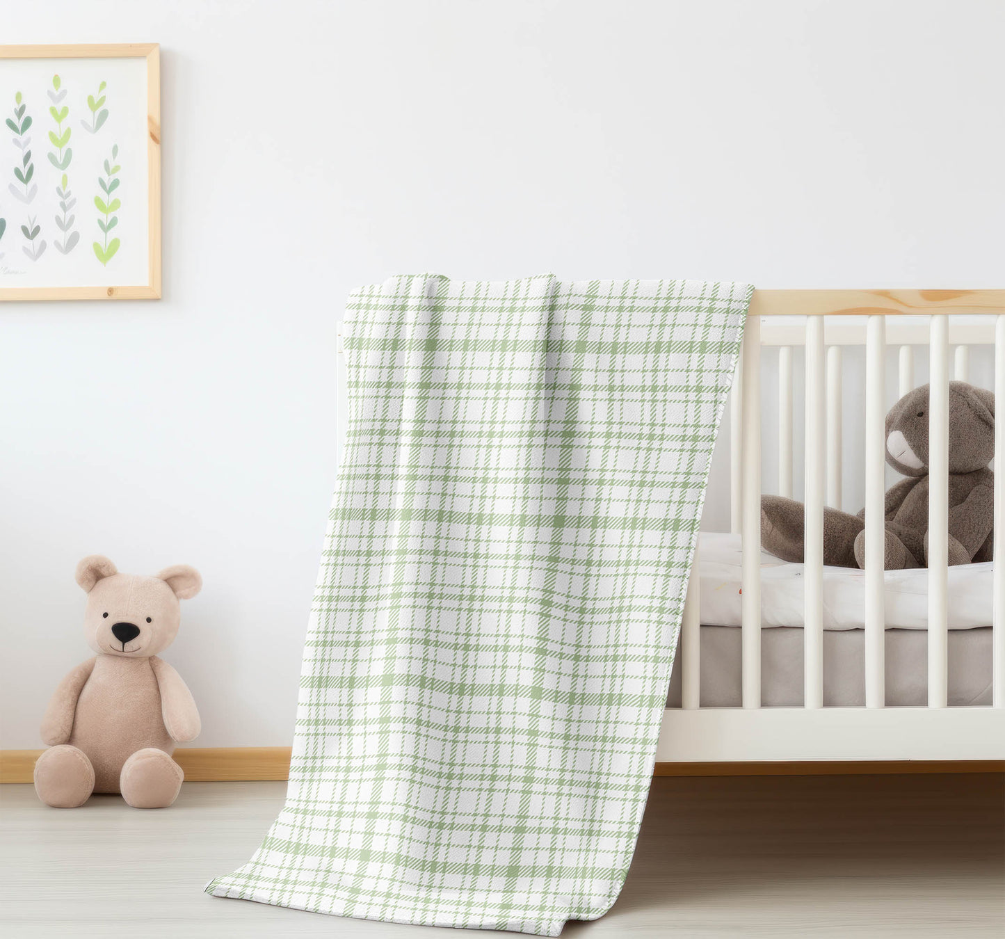 Liz Plaid Velveteen Fleece Blanket