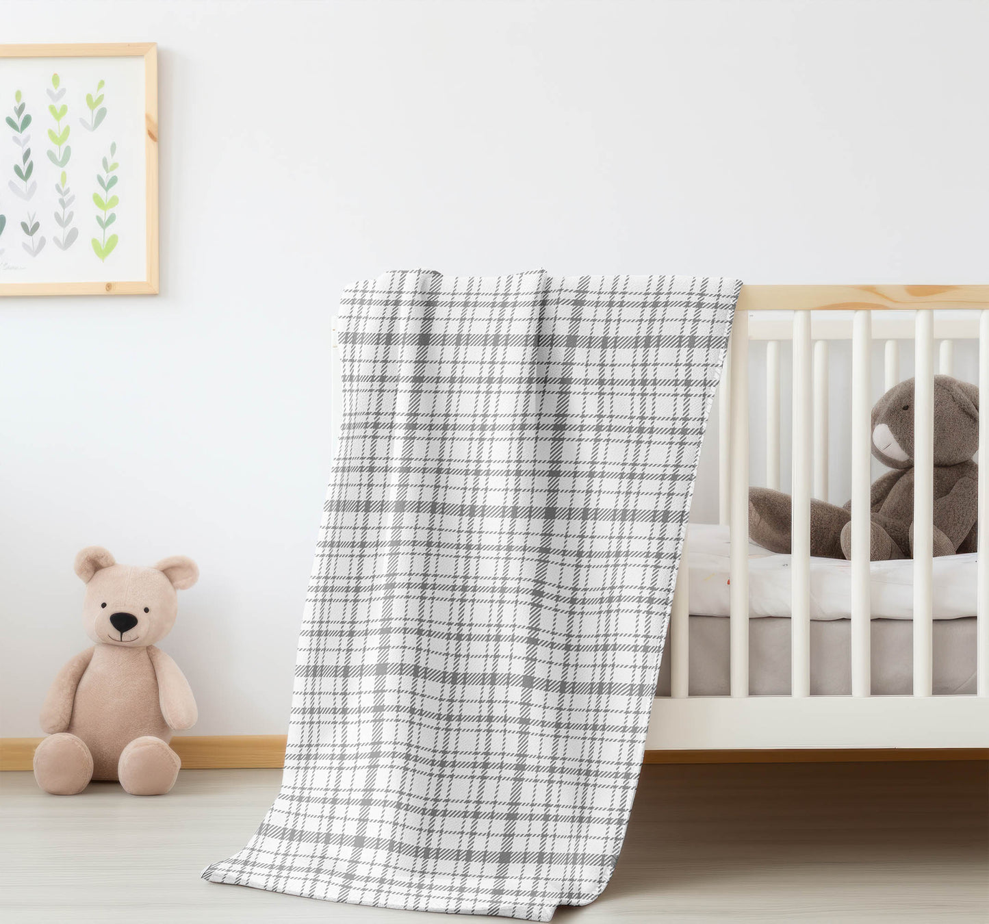 Liz Plaid Velveteen Fleece Blanket