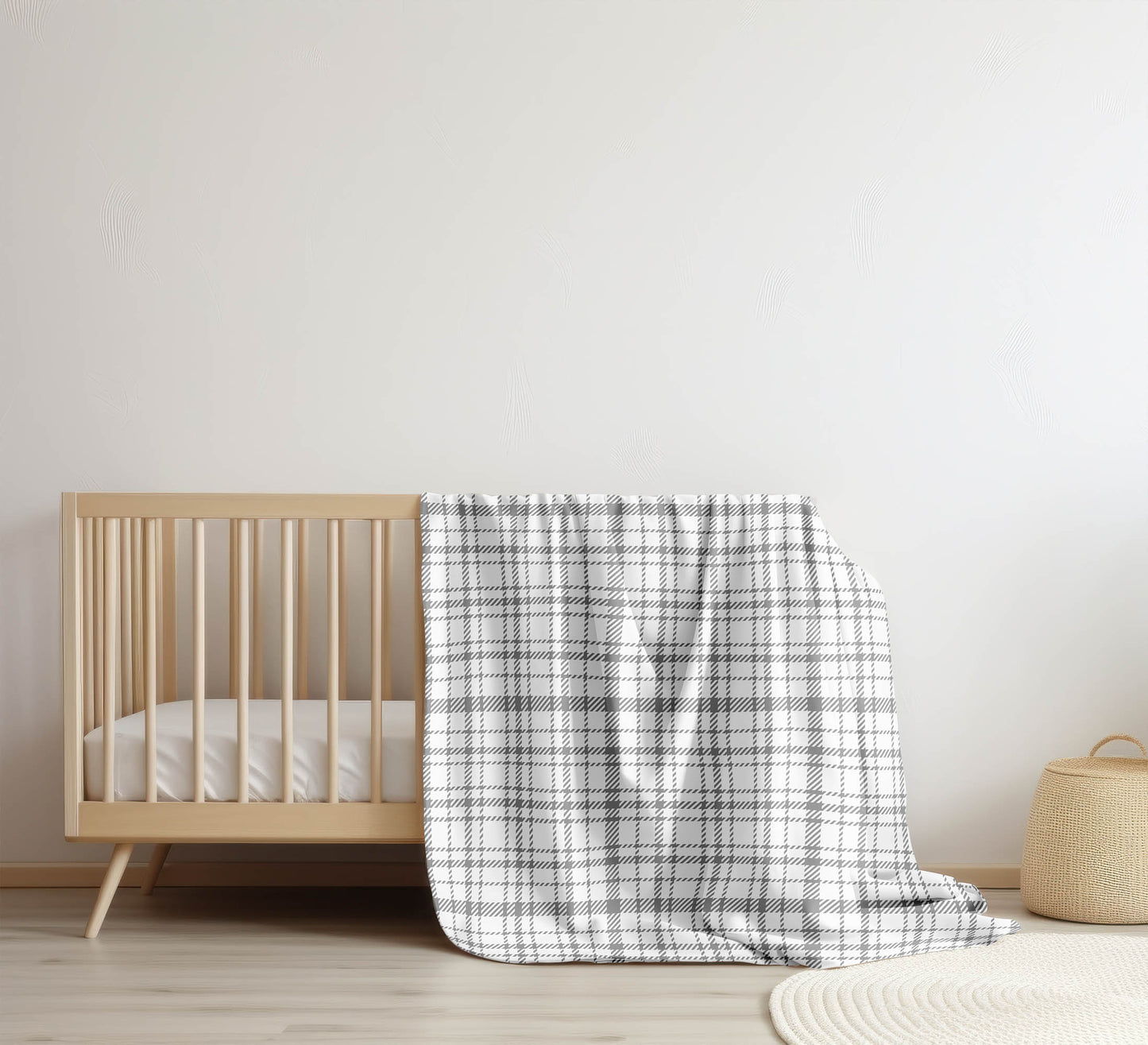 Liz Plaid Velveteen Fleece Blanket