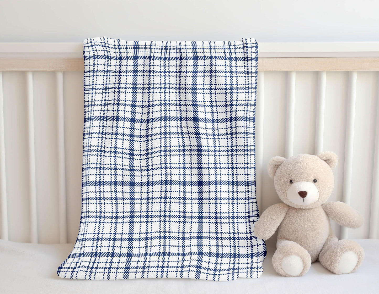Liz Plaid Velveteen Fleece Blanket