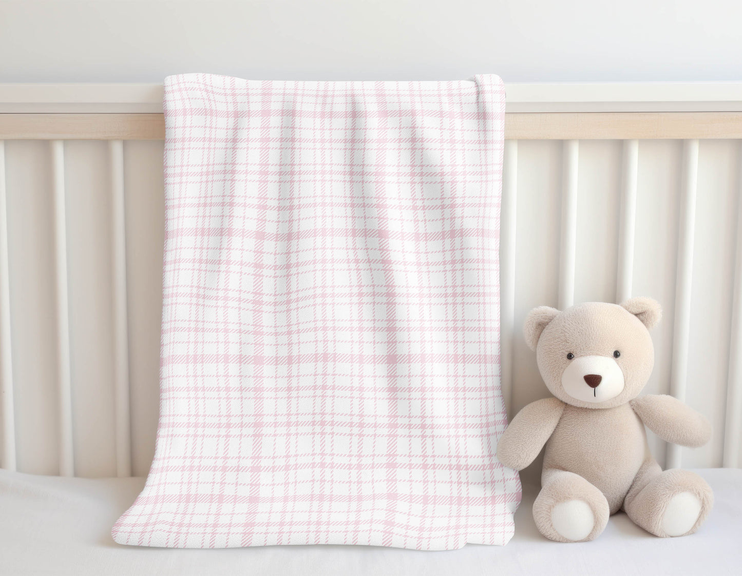 Liz Plaid Velveteen Fleece Blanket