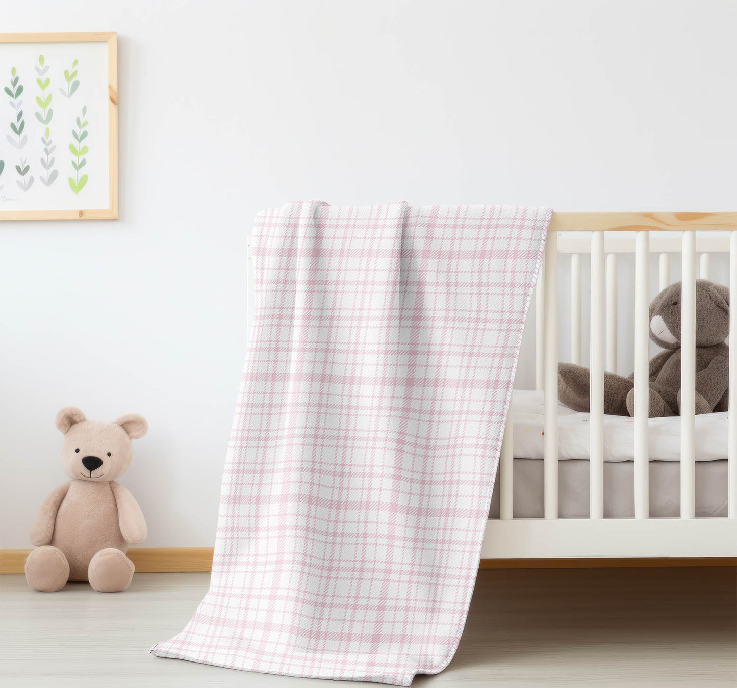 Liz Plaid Velveteen Fleece Blanket