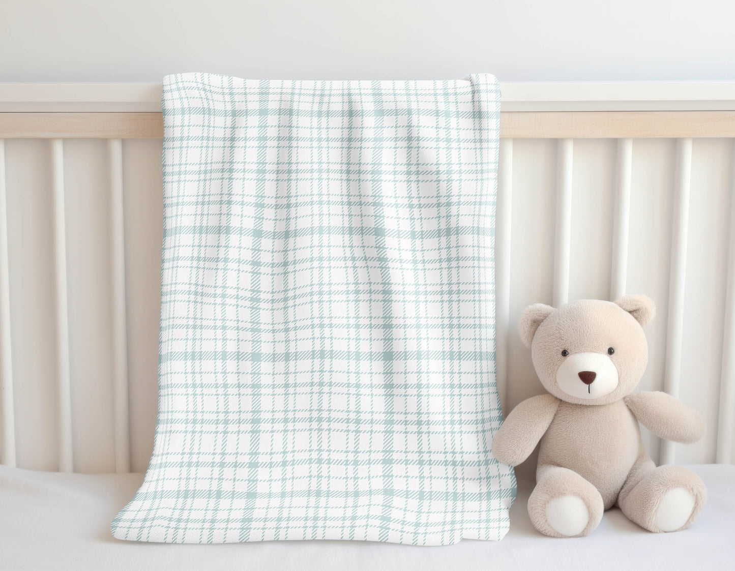 Liz Plaid Velveteen Fleece Blanket