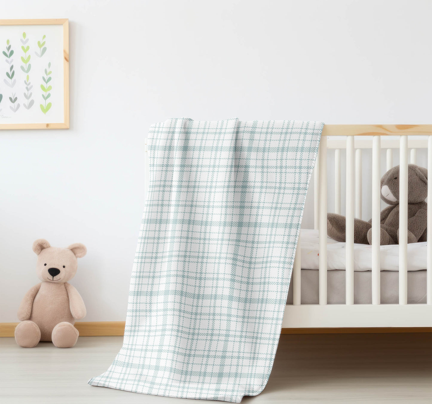 Liz Plaid Velveteen Fleece Blanket
