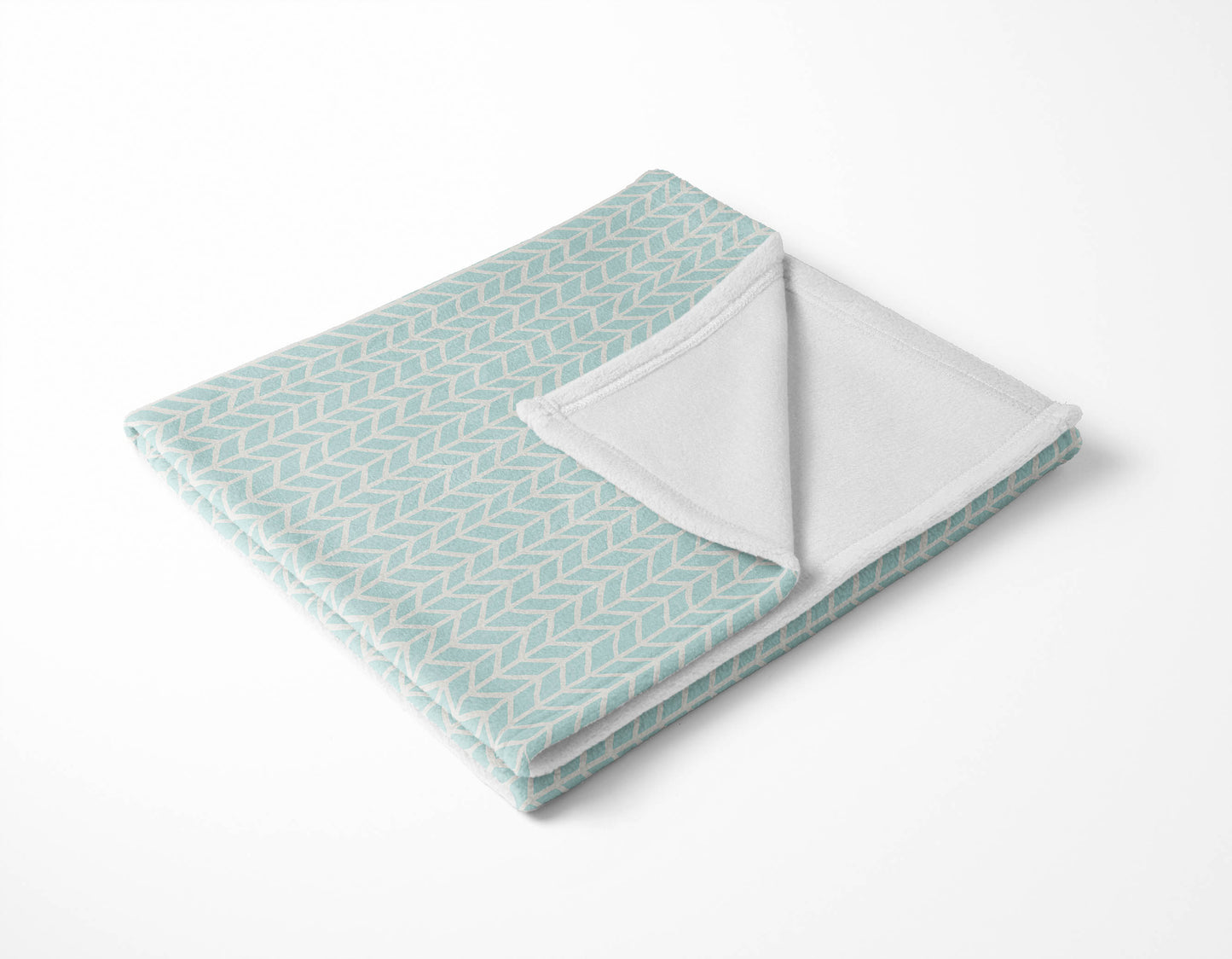 Chevron Feather Velveteen Fleece Blanket