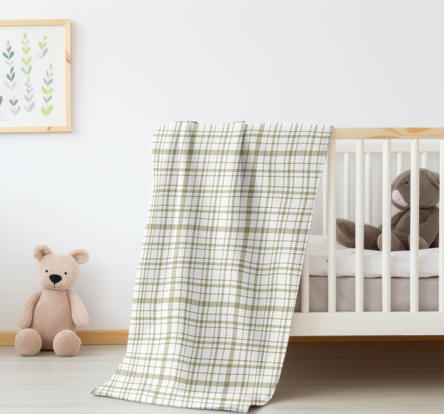 Liz Plaid Velveteen Fleece Blanket
