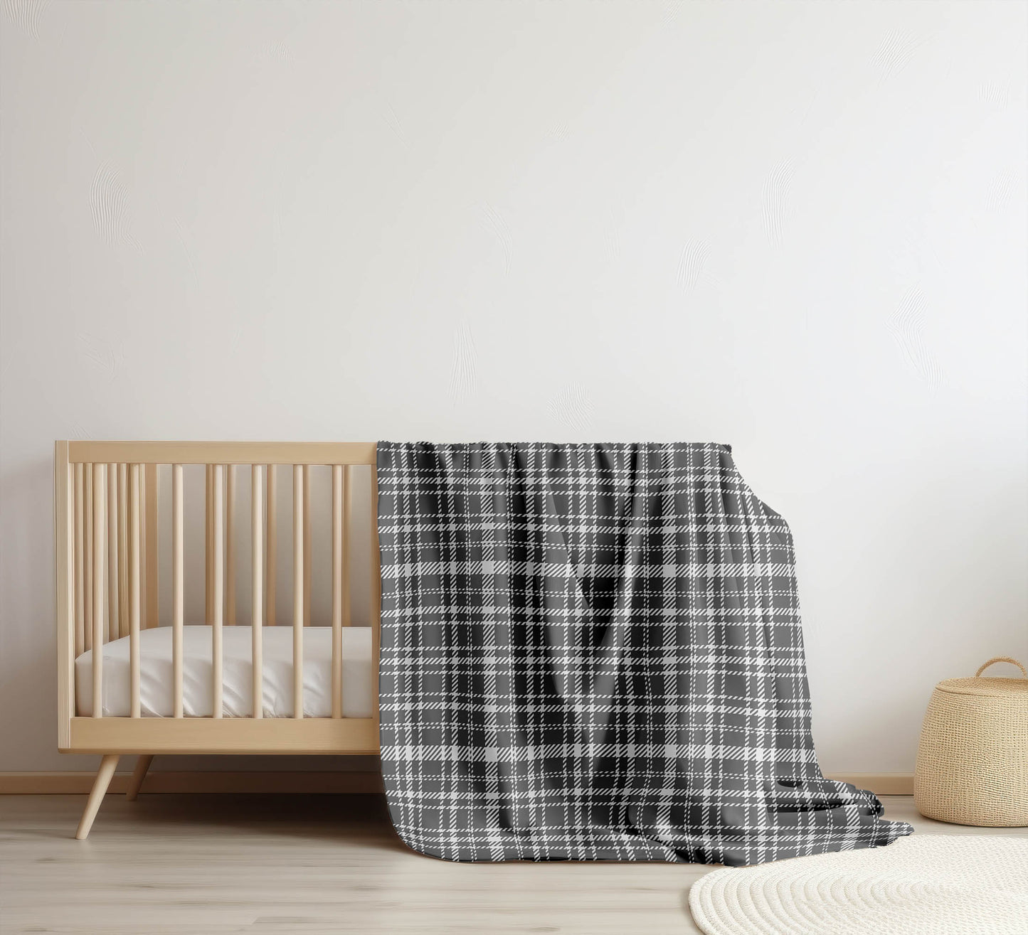 Rocky Tartan Velveteen Fleece Blanket