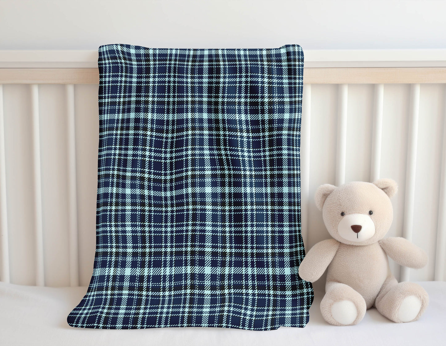 Rocky Tartan Velveteen Fleece Blanket