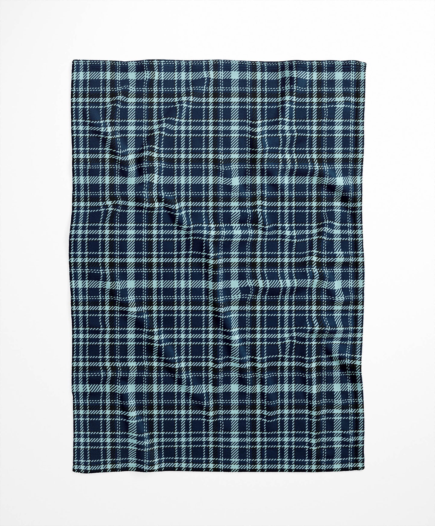 Rocky Tartan Velveteen Fleece Blanket